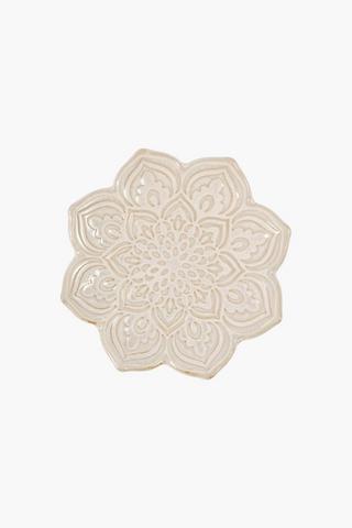 Lotus Madala Candle Plate, 12x2.5cm