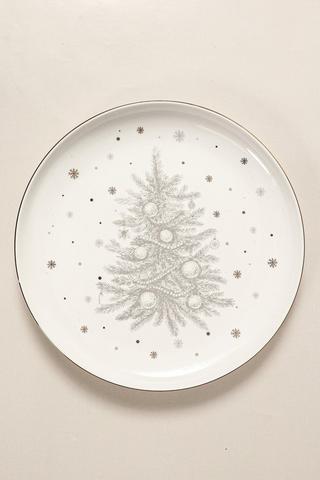 Christmas Tree Ceramic Dinner Plate