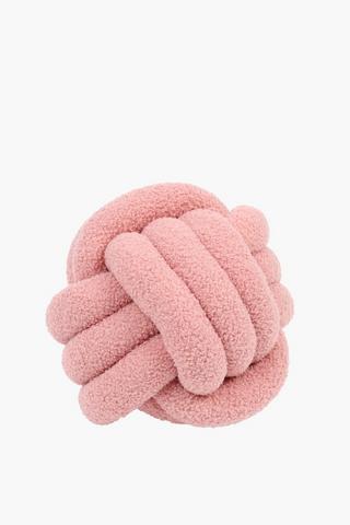 Textured Boucle Knot Scatter Cushion, 28cm