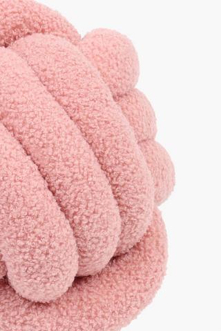 Textured Boucle Knot Scatter Cushion, 28cm