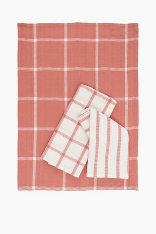 3 Pack Waffle Tea Towel Set