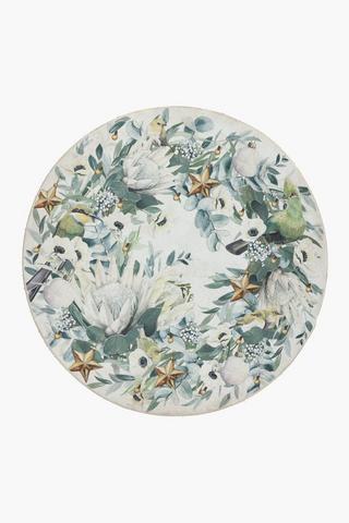 Colab Sue Crick Digital Christmas Rug 120cm Round