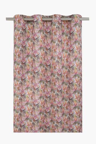 Extra Premium Eyelet U&G Serene Printed Lined Curtain, 140x225cm