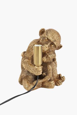 Mom And Baby Monkey Lamp Set, E14