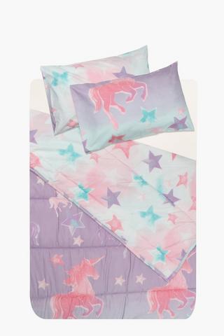 Soft Touch Kaya Glow Unicorn Reversible Comforter Set