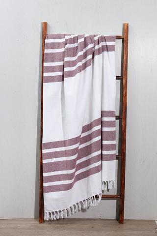 Cotton Stripe Throw, 125x150cm