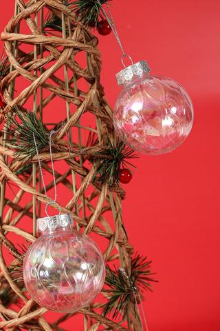 6 Pack Hanging Bubble Baubles
