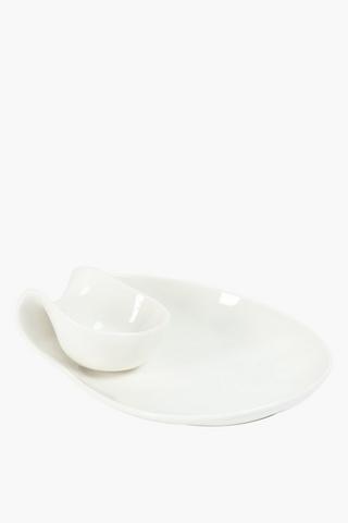 Ceramic Snack And Dip Servingware