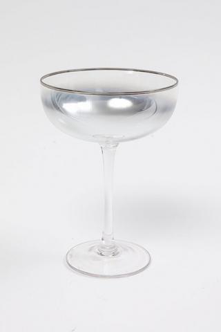 Metallic Coupe Glass