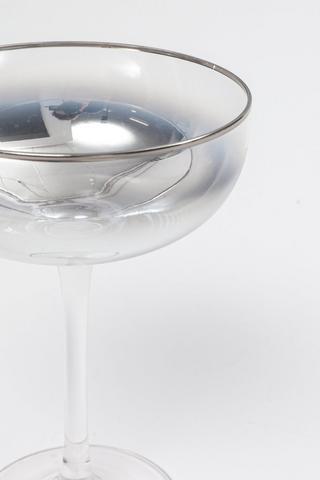 Metallic Coupe Glass