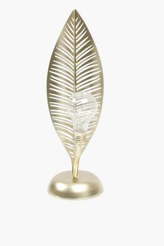 Metal Leaf Led Lampset, 12x36cm