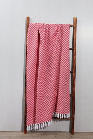 Cotton Checkered Throw, 125x150cm