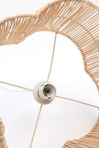 Rattan Scallop Pendant, E27
