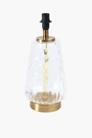 Dimpled Glass Lamp Base, E14