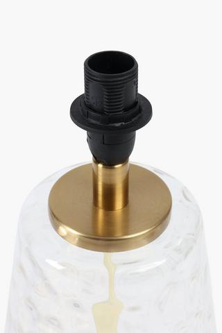 Dimpled Glass Lamp Base, E14