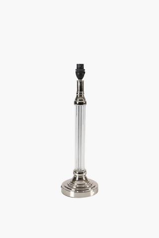 Glass Flute Table Lamp Base, E14