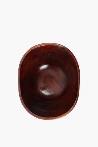 Large Curve Mango Wood Bowl