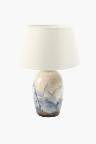 Ocean Glazed Ceramic Lampset, E14