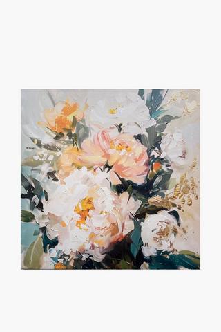 Printed Roses Canvas, 40x40cm - Onesize