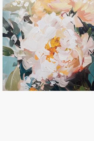 Printed Roses Canvas, 40x40cm - Onesize