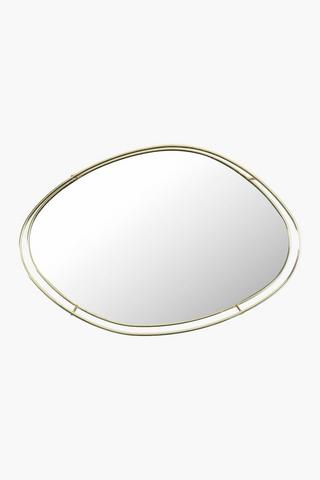 Organic Mirror Decor Tray, 35cm