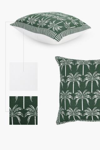 Printed Secunda Palm Scatter Cushion, 45x45cm