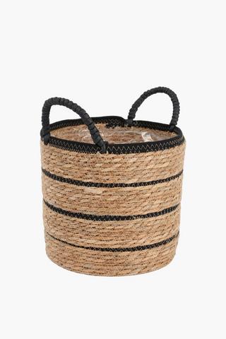 Stripe Basket Planter, 32cm