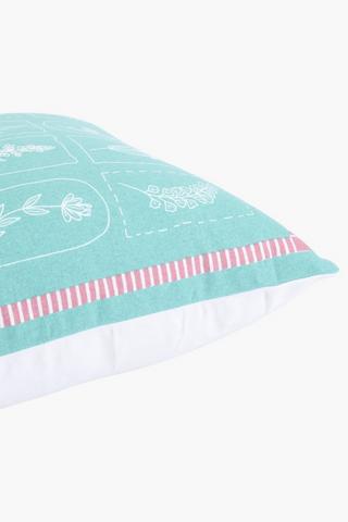 Printed Akasia Doodle Scatter Cushion, 45x45cm