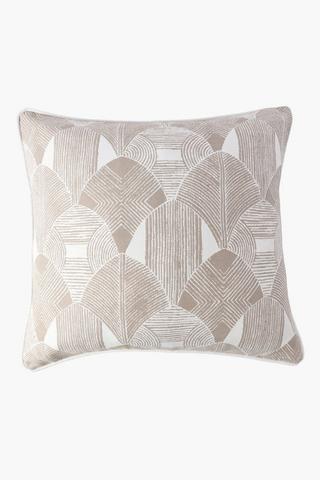 U+g Clarito Geometric Feather Filled Scatter Cushion, 60x60cm