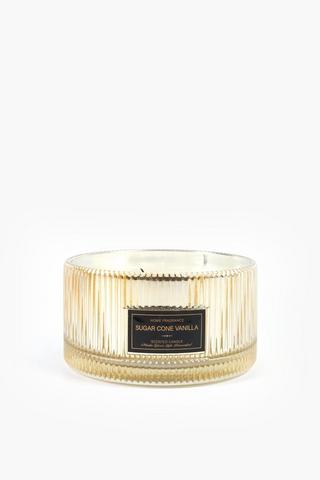 Sugar Cone Vanilla Glass Candle, 1185g