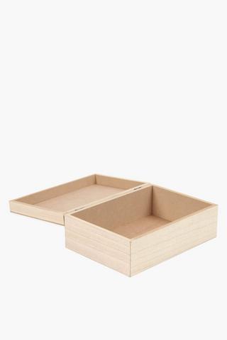 Lazer Cut Coral Decor Box, 27x10cm