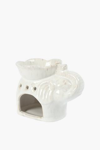 Ellie Ceramic Oil Burner, 10.5x13.5