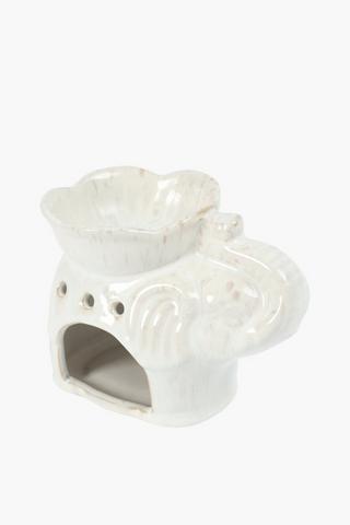 Ellie Ceramic Oil Burner, 10.5x13.5