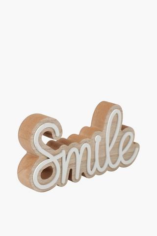 Smile Decor Sign, 20x9.5cm