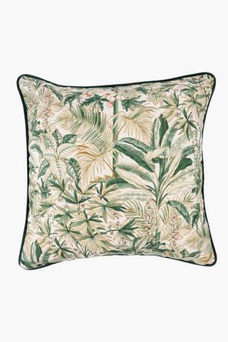 Extra Premium U+g Printed Maui Botanic Feather Filled Scatter Cushion, 60x60cm