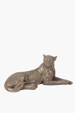Seated Cheetah Statue, 52x22cm