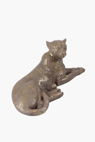 Seated Cheetah Statue, 52x22cm