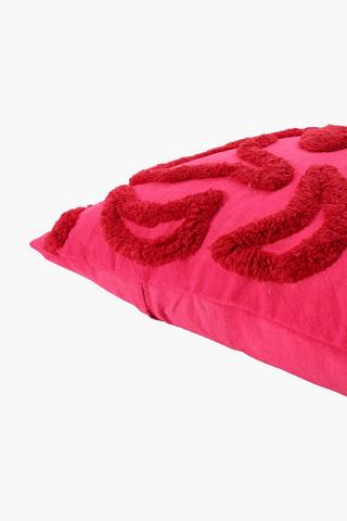Textured Squiggles Scatter Cushion, 50x50cm
