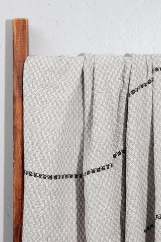 Cotton Textured Stripe Throw, 140x180cm