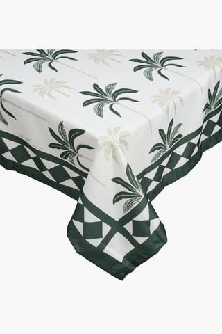 Palm Printed Tablecloth, 180x270cm
