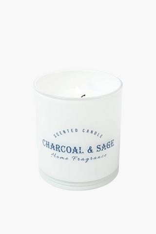 Charcoal And Sage Whale Candle, 675g