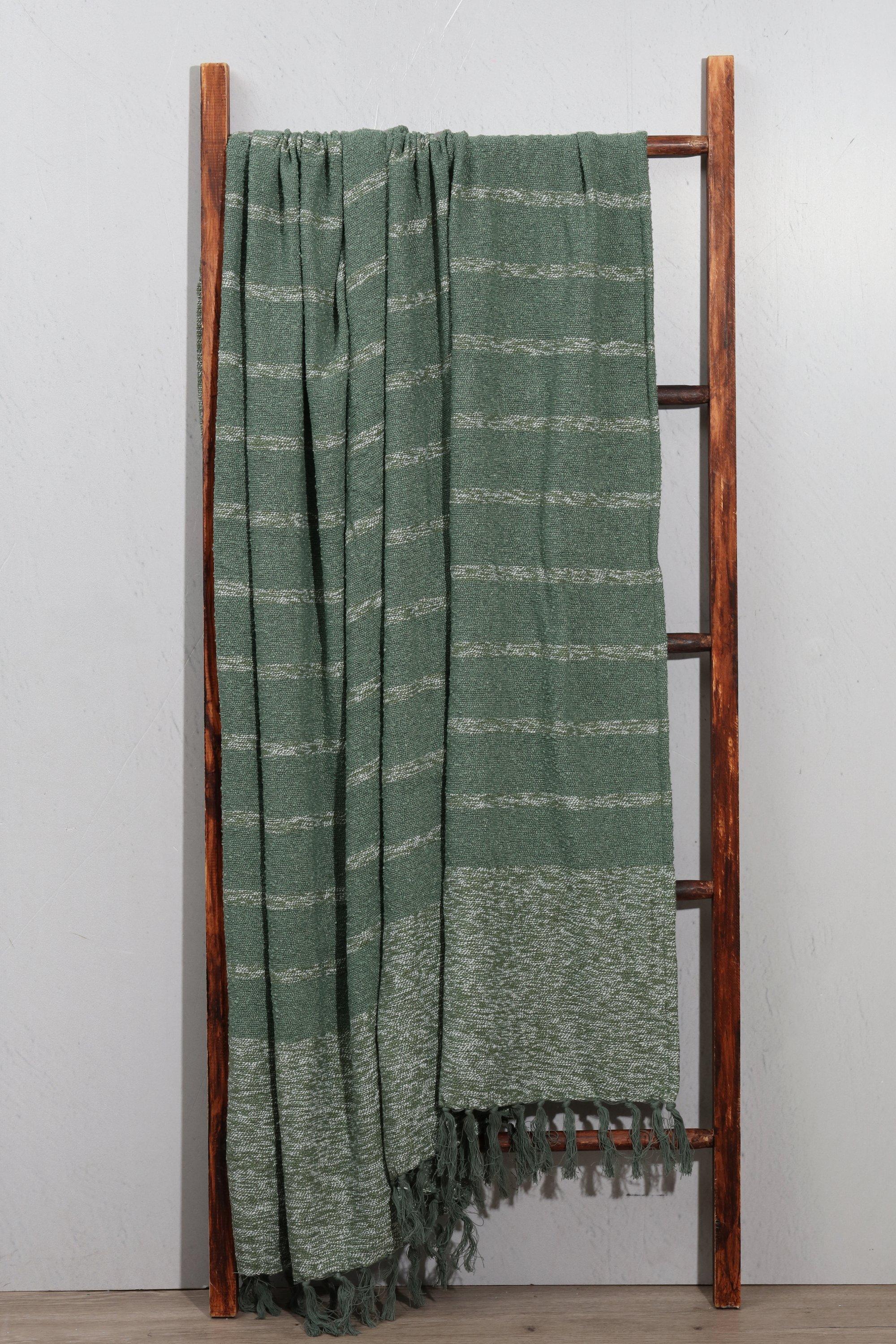 Striped Marled Throw, 140x180cm