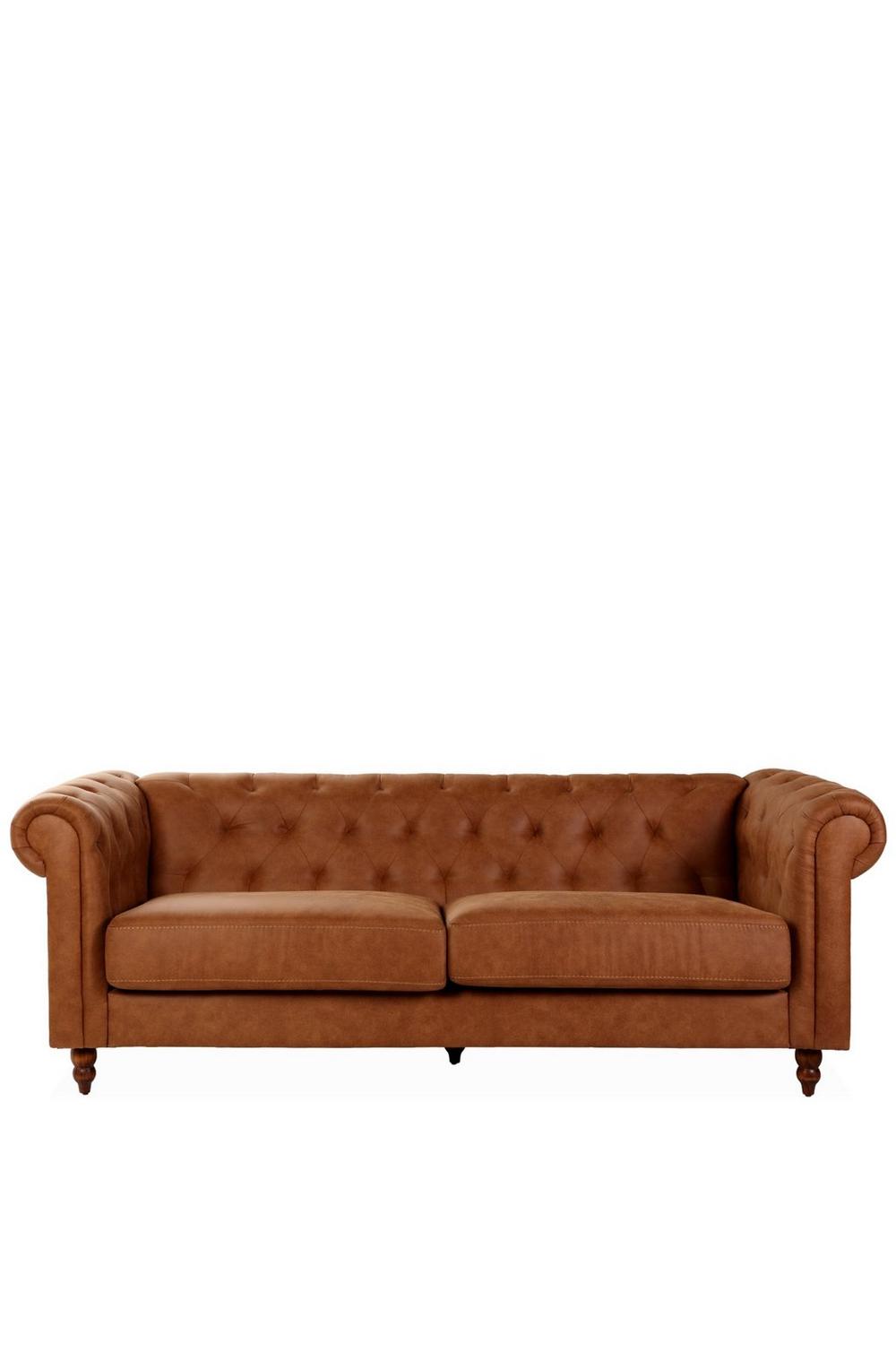 Chesterfield Pu 3 Seater Sofa
