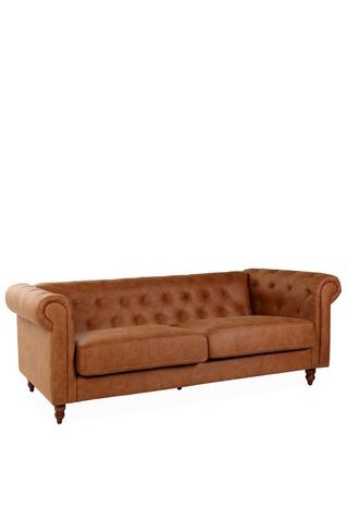 Chesterfield Pu 3 Seater Sofa