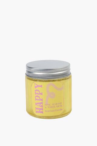 Rose Almond And White Musk Candle, 6.5x6.5cm