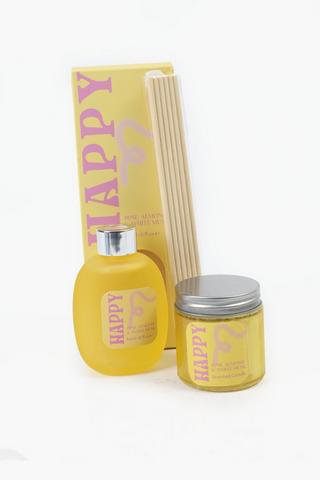 Rose Almond And White Musk Candle, 6.5x6.5cm