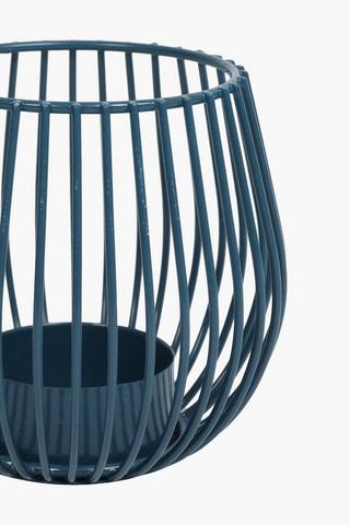 Metal Cage Tealight Holder, 7x9cm