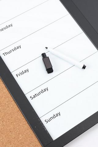 Cork + Chalk Board Weekly Planner
