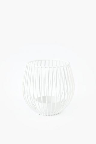 Metal Cage Tealight Holder, 7x9cm