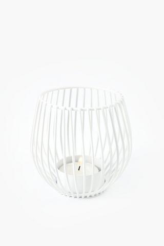 Metal Cage Tealight Holder, 7x9cm
